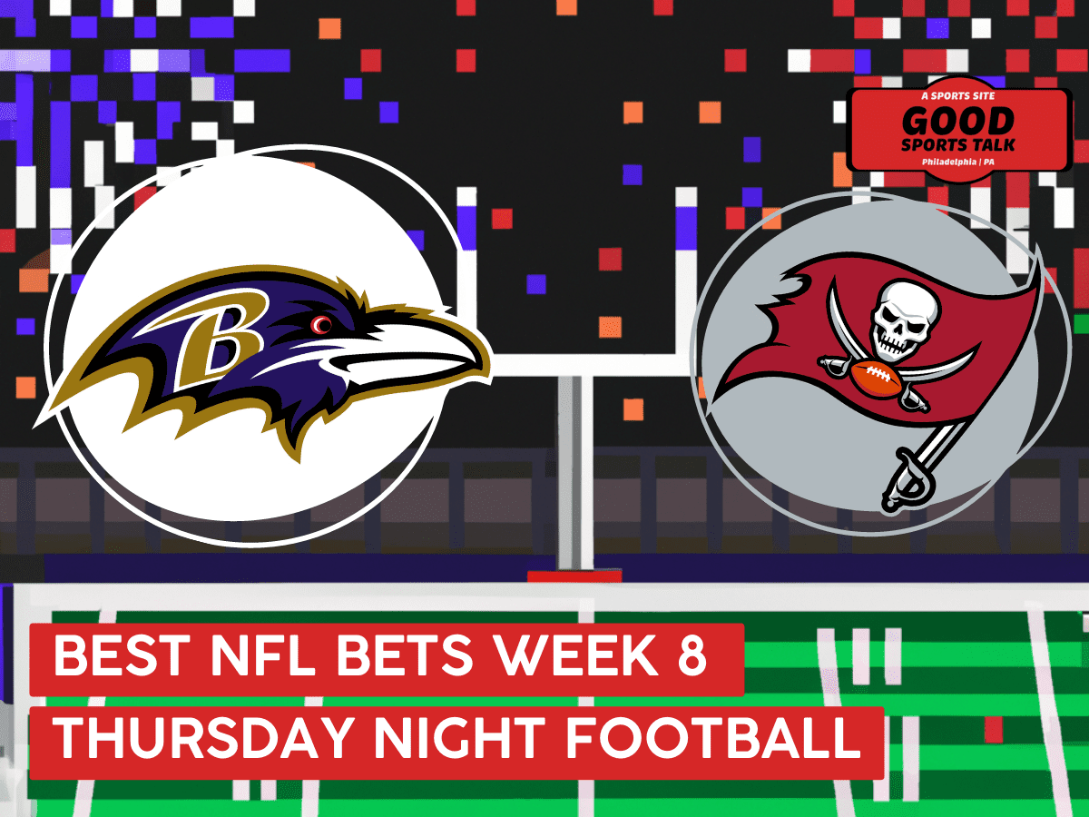 Best NFL Bets week 8 Thursday Night Football Baltimore Ravens versus Tampa Bay Buccaneers
