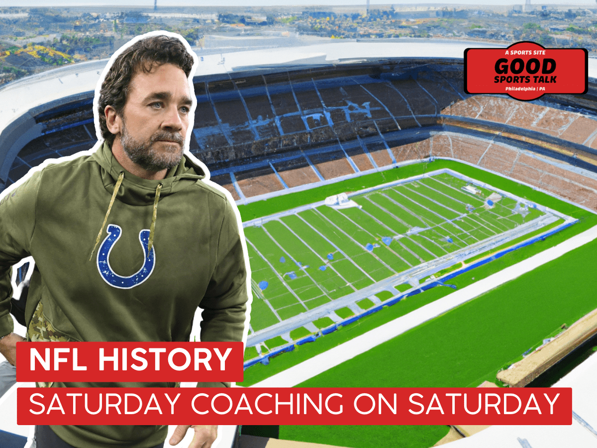 NFL History: Jeff Saturday Coaching on Saturday