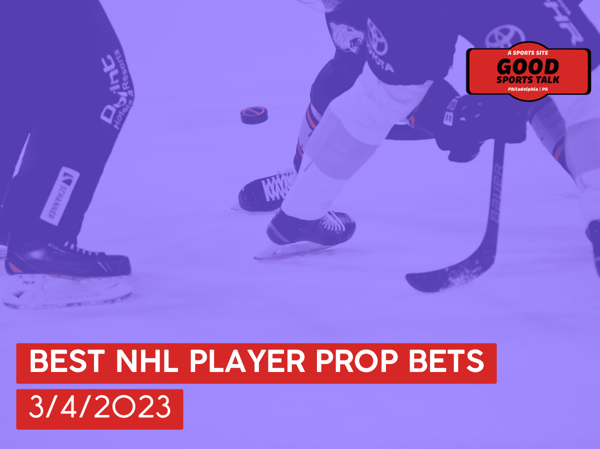 Best NHL player prop bets 3/4/2023