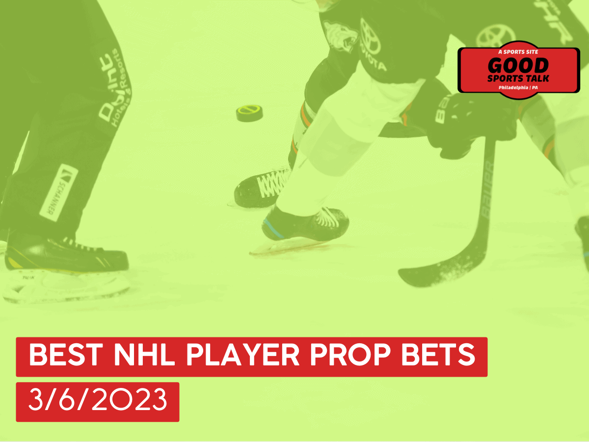 Best NHL player prop bets 3/6/2023