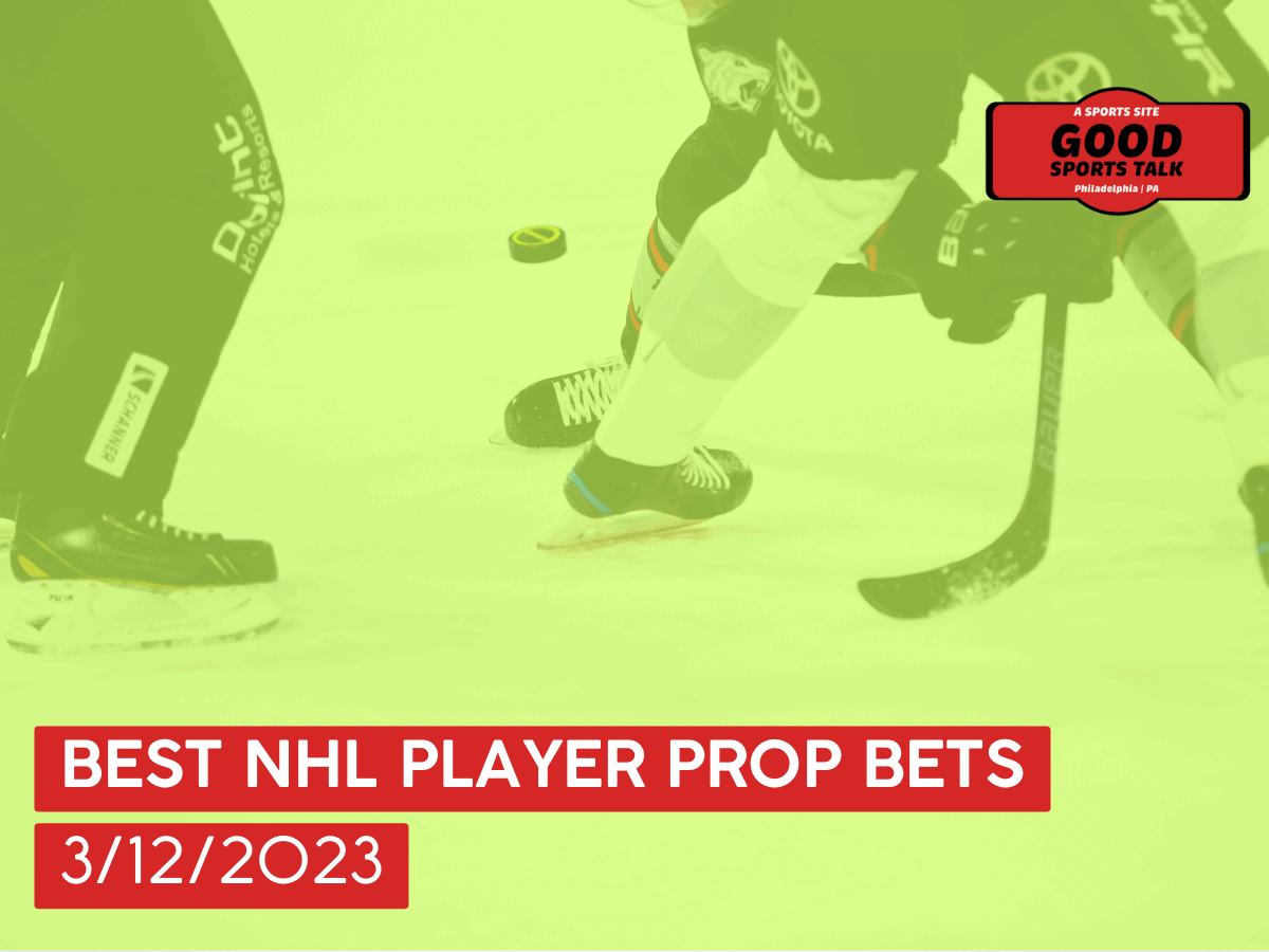Best NHL player prop bets 3/12/2023