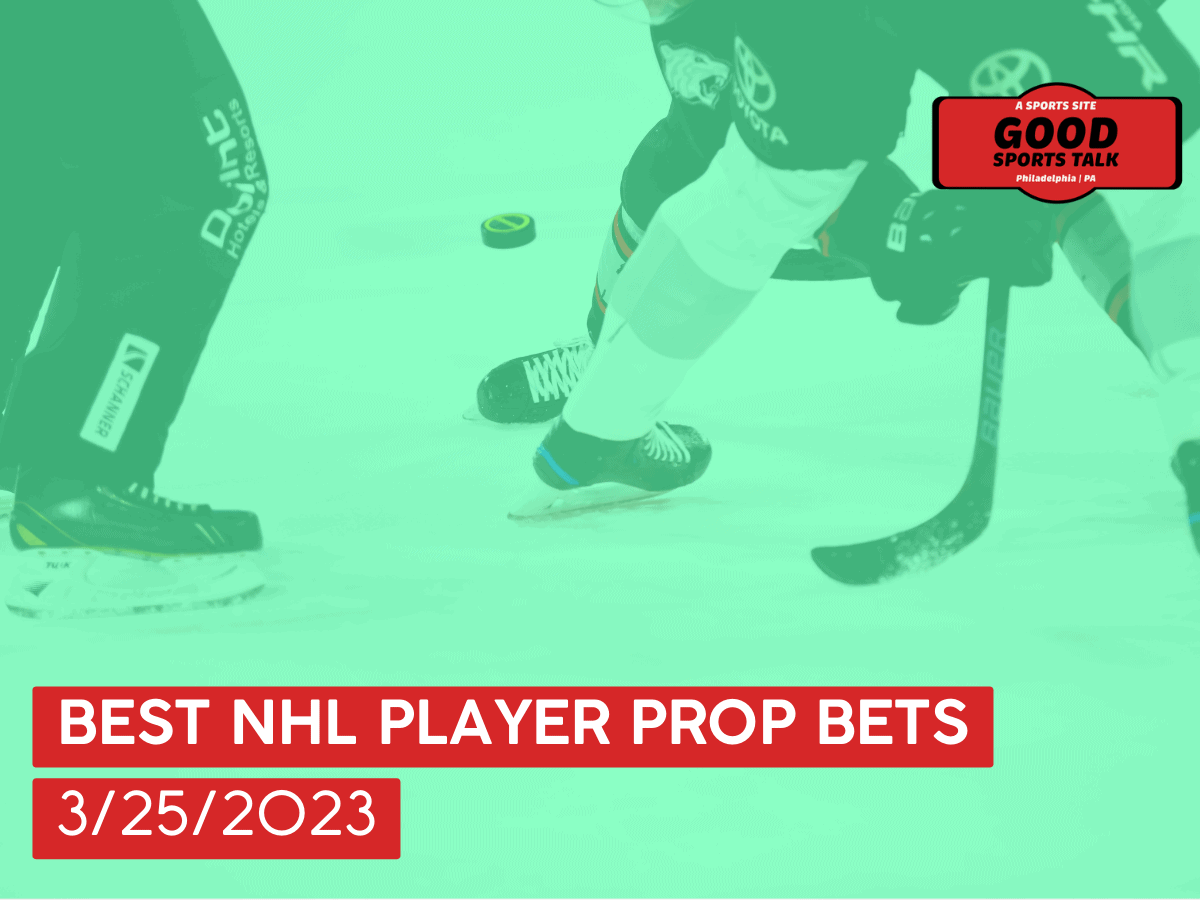 Best NHL player prop bets 3/25/2023